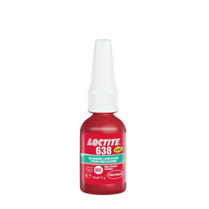 LOCTITE 638 Nagy szilárdságú rögzítő, olajos felületen is működik, növelt hőállóságú (180ºC), inaktív anyagokon is kikeményedik