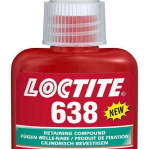 LOCTITE 638 Nagy szilárdságú rögzítő, olajos felületen is működik, növelt hőállóságú (180ºC), inaktív anyagokon is kikeményedik