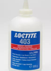 LOCTITE 403 Nem kifehéredő, veszélyjel mentes, nagy viszkozitású pillanatragasztó
