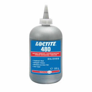 LOCTITE 480 Nagy lefejtési szilárdságú pillanatragasztó, fekete