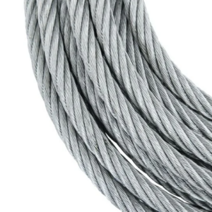 Drótkötél horganyzott 6 mm 6x12 sodrás, 100 m/dob DIN 3053